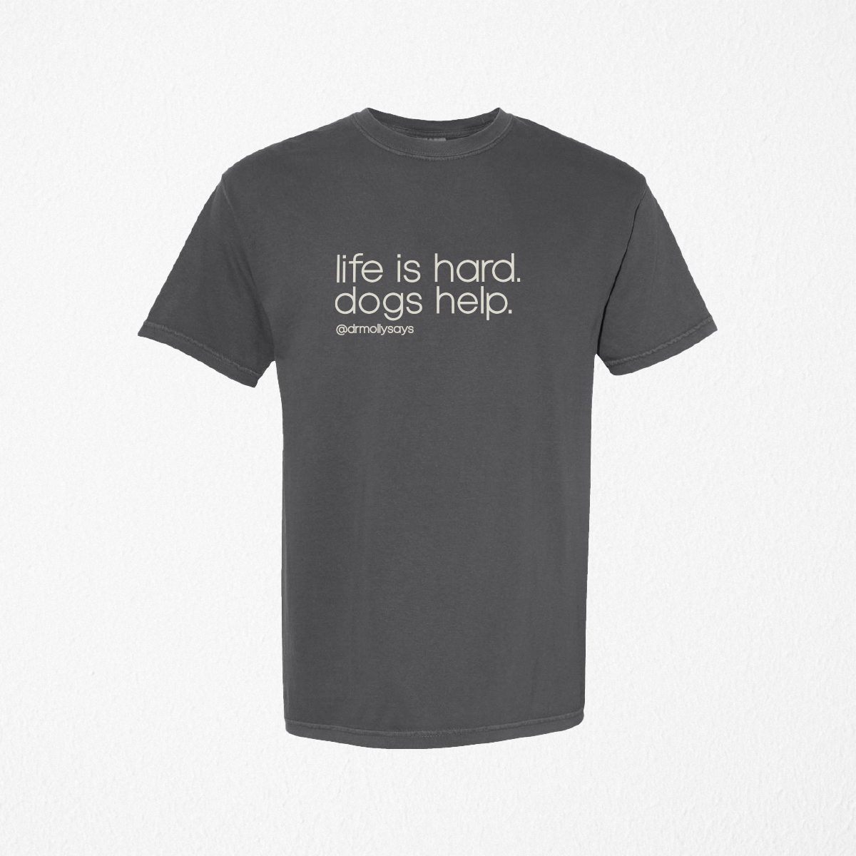 "Dogs Help" Tee, Pepper