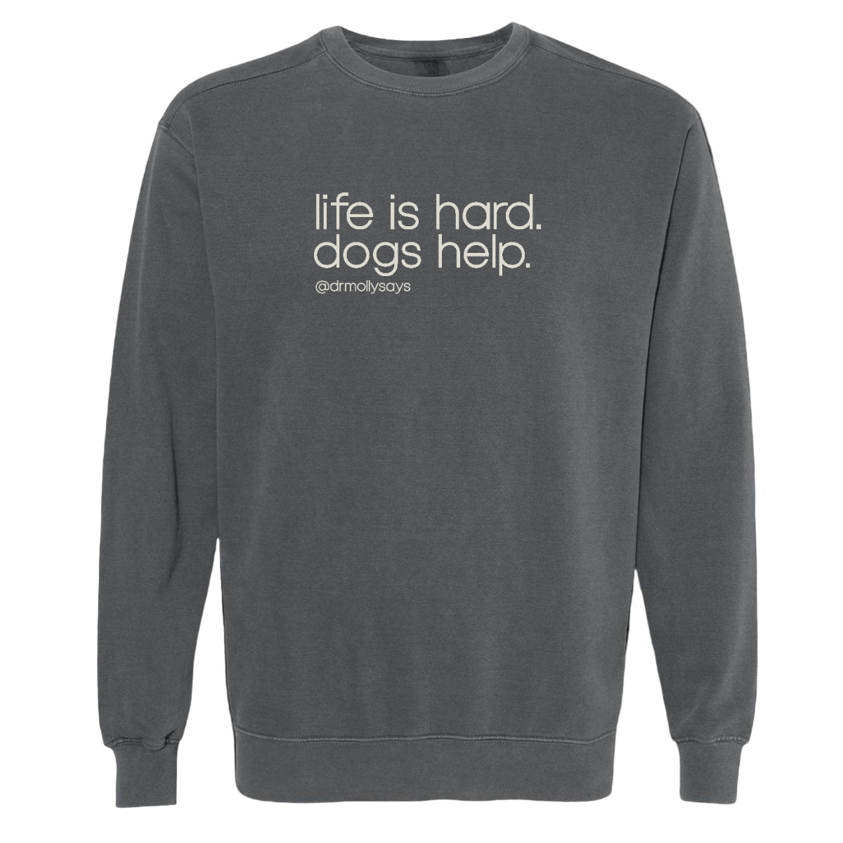 "Dogs Help" PEPPER Crewneck Sweatshirt