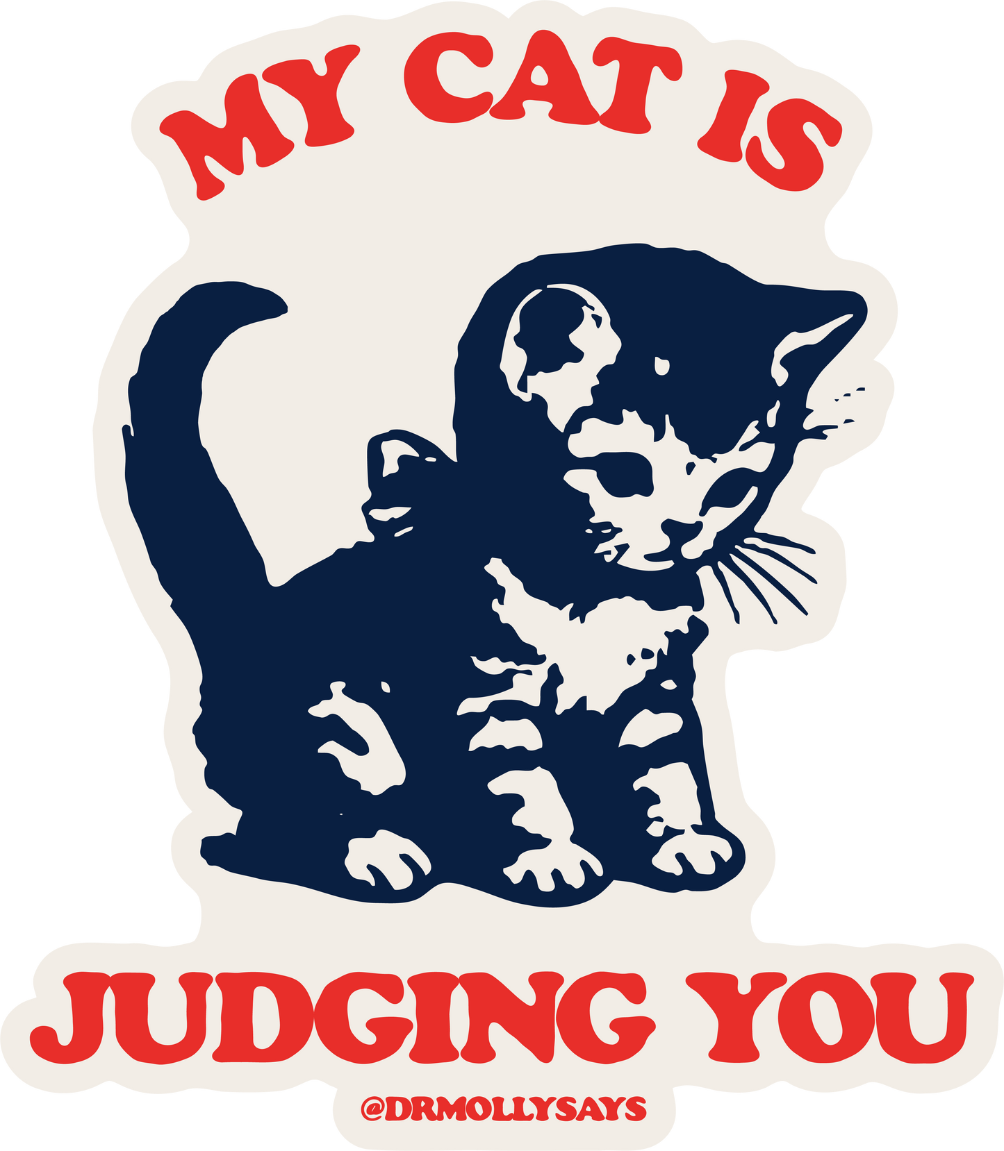 Judging Cat Sticker
