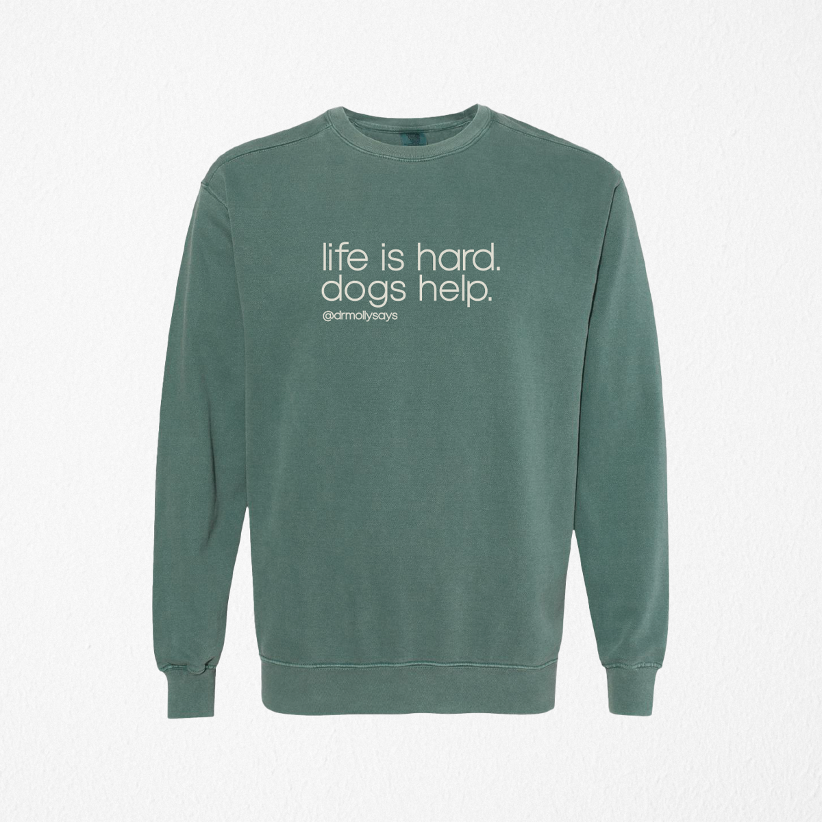 "Dogs Help" Crewneck Sweatshirt