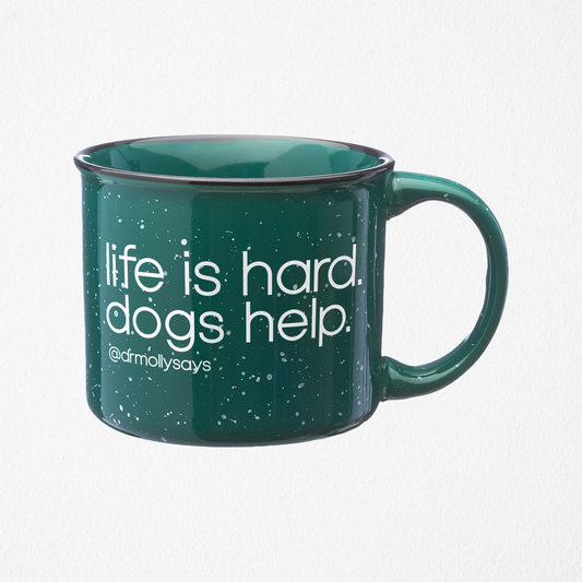 "Dogs Help" Ceramic Mug