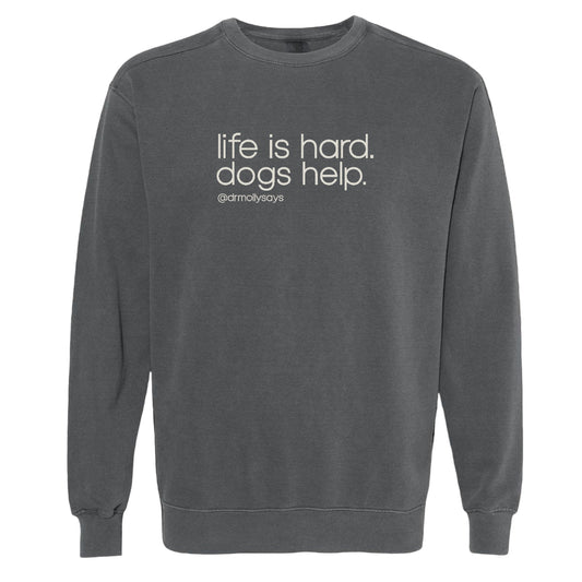 "Dogs Help" PEPPER Crewneck Sweatshirt